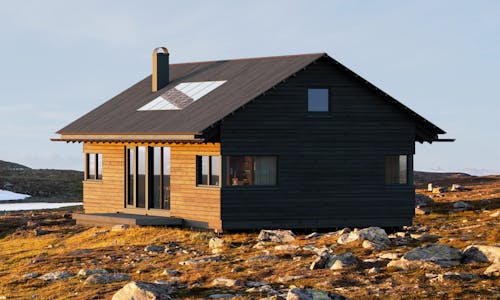 Velger naturlig trefiber til miljøhytta