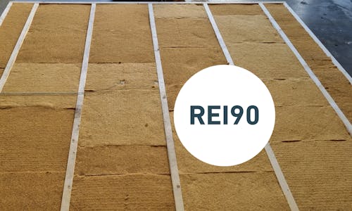 Huntons trefiberisolasjon har klart branntest REI90!